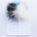 Baby Cotton Hat Girl Boy 0-2Years Newborn Hat Kids Pom Pom Hat For Children Warm White Black Grey Pink bonnet Autumn Winter Cap