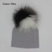 Baby Cotton Hat Girl Boy 0-2Years Newborn Hat Kids Pom Pom Hat For Children Warm White Black Grey Pink bonnet Autumn Winter Cap