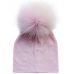 Baby Cotton Hat Girl Boy 0-2Years Newborn Hat Kids Pom Pom Hat For Children Warm White Black Grey Pink bonnet Autumn Winter Cap