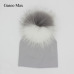 Baby Cotton Hat Girl Boy 0-2Years Newborn Hat Kids Pom Pom Hat For Children Warm White Black Grey Pink bonnet Autumn Winter Cap