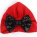 Baby Soft Cotton Hat Caps Glitter Sequins Big Bow Beanies Hats For Boys Girls Toddler Children Warm Cap Accessories