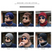 Balaclava Women's Knitted Hat Scarf Caps Neck Warmer Winter Hats For Men Women Skullies Beanies Warm Fleece Cap 6 Colors