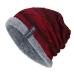 Boys Men Winter Hat  Knit Scarf Cap Warm Fur Skullies Beanie Bonnet Hat  Fleece dad cap Wool Hat Knitting gorros hombre invierno