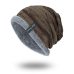 Boys Men Winter Hat  Knit Scarf Cap Warm Fur Skullies Beanie Bonnet Hat  Fleece dad cap Wool Hat Knitting gorros hombre invierno