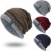 Boys Men Winter Hat  Knit Scarf Cap Warm Fur Skullies Beanie Bonnet Hat  Fleece dad cap Wool Hat Knitting gorros hombre invierno