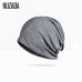 Brand NUZADA Solid Color Unisex Men Women Skullies Beanies Hedging Cap Knit Knitted Cotton Double Layer Fabric Caps Bonnet Hat