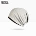 Brand NUZADA Solid Color Unisex Men Women Skullies Beanies Hedging Cap Knit Knitted Cotton Double Layer Fabric Caps Bonnet Hat