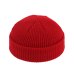 Brimless Hats Hip Hop Beanie Skullcap Street Knitted Hat Women Men Acrylic Unisex Casual Solid Pumpkin Portable Melon Cap