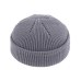 Brimless Hats Hip Hop Beanie Skullcap Street Knitted Hat Women Men Acrylic Unisex Casual Solid Pumpkin Portable Melon Cap