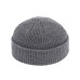 Brimless Hats Hip Hop Beanie Skullcap Street Knitted Hat Women Men Acrylic Unisex Casual Solid Pumpkin Portable Melon Cap