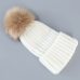 Cute Winter Mom Women Baby Kids Crochet Knitted Hat Caps Children Girl Boy Wool Fur Bobble Ball Pompom Beanies Hats