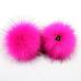 False Hairball Hat Ball Pom Pom Handmade DIY Artificial Wool Ball Wholesale Cap Accessories Faux Fox Fur PomPom With Buckle