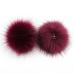 False Hairball Hat Ball Pom Pom Handmade DIY Artificial Wool Ball Wholesale Cap Accessories Faux Fox Fur PomPom With Buckle