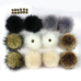 False Hairball Hat Ball Pom Pom Handmade DIY Artificial Wool Ball Wholesale Cap Accessories Faux Fox Fur PomPom With Buckle