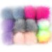 False Hairball Hat Ball Pom Pom Handmade DIY Artificial Wool Ball Wholesale Cap Accessories Faux Fox Fur PomPom With Buckle