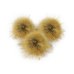 False Hairball Hat Ball Pom Pom Handmade DIY Artificial Wool Ball Wholesale Cap Accessories Faux Fox Fur PomPom With Buckle