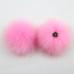 False Hairball Hat Ball Pom Pom Handmade DIY Artificial Wool Ball Wholesale Cap Accessories Faux Fox Fur PomPom With Buckle