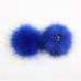 False Hairball Hat Ball Pom Pom Handmade DIY Artificial Wool Ball Wholesale Cap Accessories Faux Fox Fur PomPom With Buckle