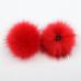 False Hairball Hat Ball Pom Pom Handmade DIY Artificial Wool Ball Wholesale Cap Accessories Faux Fox Fur PomPom With Buckle