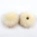 False Hairball Hat Ball Pom Pom Handmade DIY Artificial Wool Ball Wholesale Cap Accessories Faux Fox Fur PomPom With Buckle