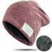 Hat men's double thick warm caps women's patch rock pile hat ear protector cap