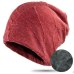 Hat men's double thick warm caps women's patch rock pile hat ear protector cap