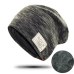 Hat men's double thick warm caps women's patch rock pile hat ear protector cap