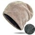 Hat men's double thick warm caps women's patch rock pile hat ear protector cap