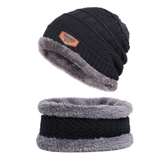 Men beanies knit hat winter scarf knitted hat caps mask warm baggy winter hats for men women skullies beanies hats T024