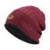 Men's winter hat 2019 fashion knitted black hats Fall Hat Thick and warm and Bonnet Skullies Beanie Soft Knitted Beanies Cotton