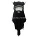 Mr.Kooky Men's Barbarian Vagabond Viking Beard Beanie Horn Hats Handmade Winter Warm Birthday Cool Gifts Funny Gag Halloween Cap