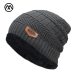 New Men's winter Fall hat fashion knitted black ski hats Thick  warm hat cap Bonnet Skullies Beanie Soft Knitted Beanies Cotton