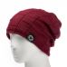 New Unisex Fleece Lined Beanie Hat Knit Wool Warm Winter Hat Thick Soft Stretch Hat For Men And Women Fashion Skullies & Beanie