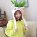 Newly Cute Bunny Plush Hat Funny Playtoy Ear Up Down Rabbit Gift Toy for Kids Girls Girlfriend