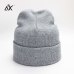 Plain Knitted Hat Winter Cap Women's Polyester Soft Unisex Bonnet Hat Female Casual Hip Hop Skullies Beanies Men Autumn Beanies