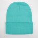 Solid Unisex Beanie Autumn Winter Wool Blends Soft Warm Knitted Cap Men Women Skull Cap Hats Gorro Ski Caps 21 Colors Beanies