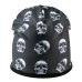 TQMSMY Fashion Skull Pattern Hats For Men Winter Warm Skullies Beanies Women Thick Ski Caps Unisex Hip Hop Punk Cool Bone Gorros