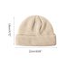 Unisex Winter Ribbed Knitted Cuffed Short Melon Cap Solid Color Skullcap Baggy Retro Ski Fisherman Docker Beanie Hat Slouchy