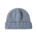 Unisex Winter Ribbed Knitted Cuffed Short Melon Cap Solid Color Skullcap Baggy Retro Ski Fisherman Docker Beanie Hat Slouchy