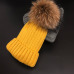 Winter Brand Female Fur Pom Poms hat Winter Hat For Women Girl 's Hat Knitted Beanies Cap Hat Thick Women Skullies Beanies