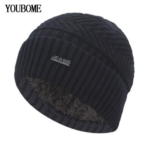 YOUBOME Skullies Beanies Winter Hats For Men Scarf Knitted Hat Women Male Gorras Warm Soft Neck Balaclava Bonnet Beanie Hat Cap