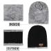 hot selling 2pcs ski cap and scarf cold warm leather winter hat for women men Knitted hat Bonnet Warm Cap Skullies Beanies