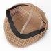 Summer Men Women Sun Mesh Beret Cap Unisex Newsboy Golf Cabbie Flat Peaked Hat Casquette Breathable Berets KH986229