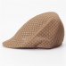 Summer Men Women Sun Mesh Beret Cap Unisex Newsboy Golf Cabbie Flat Peaked Hat Casquette Breathable Berets KH986229