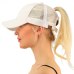 2018 Glitter Ponytail Baseball Cap Women Snapback Hat Summer Messy Bun Mesh Hats Casual Adjustable Sport Caps Drop Shipping