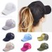 2018 Glitter Ponytail Baseball Cap Women Snapback Hat Summer Messy Bun Mesh Hats Casual Adjustable Sport Caps Drop Shipping