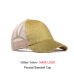 2019 Glitter Baseball Cap Women Mesh Ponytail Caps Glitter Snapback Caps Female Sport Cap Convenient Mesh Trucker Dad Hat