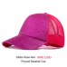 2019 Glitter Baseball Cap Women Mesh Ponytail Caps Glitter Snapback Caps Female Sport Cap Convenient Mesh Trucker Dad Hat