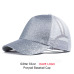 2019 Glitter Baseball Cap Women Mesh Ponytail Caps Glitter Snapback Caps Female Sport Cap Convenient Mesh Trucker Dad Hat