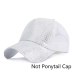 2019 Glitter Baseball Cap Women Mesh Ponytail Caps Glitter Snapback Caps Female Sport Cap Convenient Mesh Trucker Dad Hat